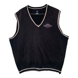 VTG 90s Callaway Golf Mens XL Black Sweater Vest V-Neck Fleece Big Berth…